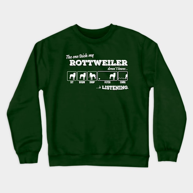 Rottweiler Crewneck Sweatshirt by nektarinchen